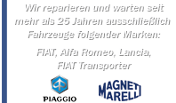 Wir reparieren und warten ausschließlich Fahrzeuge folgender Marken: